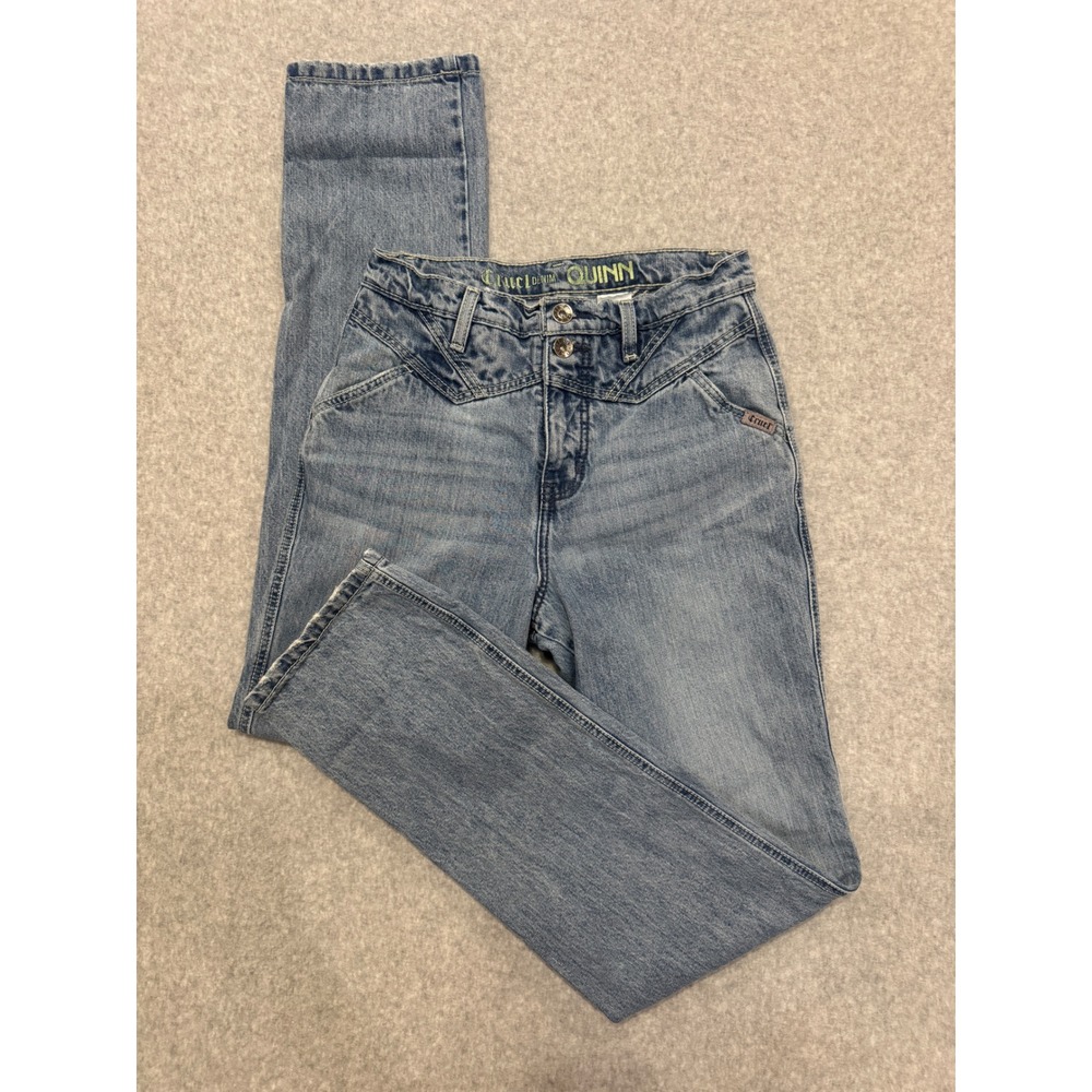 Cruel Denim Quinn High Rise Western Straight Leg Jeans Light Wash‎ Size 28/5L